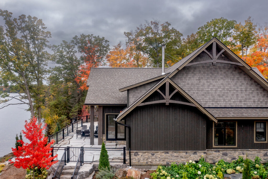 Custom timber frame home